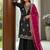 Black georgette embroidered palazzo set