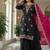 Black georgette embroidered palazzo set