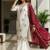 White georgette embroidered palazzo set