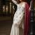 White georgette embroidered palazzo set
