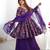 Purple chanderi printed palazzo set