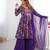 Purple chanderi printed palazzo set
