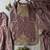 Lavender silk blend embroidered sharara set