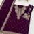 Purple faux georgette embroidered palazzo set