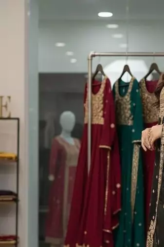 Black silk blend embroidered sharara set