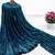 royal blue imported half half sequin saree with silk blouse