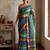 Multicolor traditional khadi cotton casual wear saree