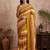 Beige traditional khadi cotton casual wear saree