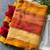 Orange traditional khadi cotton casual wear saree