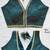Teal silk blouse for women embroidery saree blouse