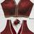 Maroon silk blouse for women stylish saree blouse