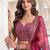Enchanting Pink Embroidered Organza Function Wear Lehenga Choli
