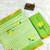 Green linen gold piping digital print saree