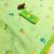 Green linen gold piping digital print saree