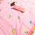 Pink linen gold piping digital print saree