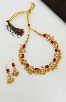 Ruby blossom jewelry set 3