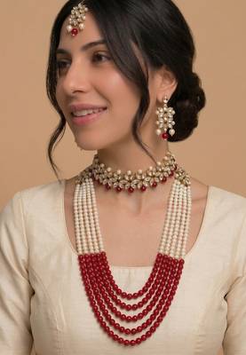 Heritage pearl bridal set 1