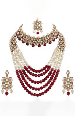 Heritage pearl bridal set 2