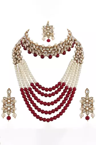 Heritage pearl bridal set