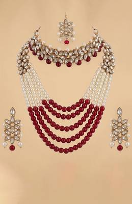 Heritage pearl bridal set 3