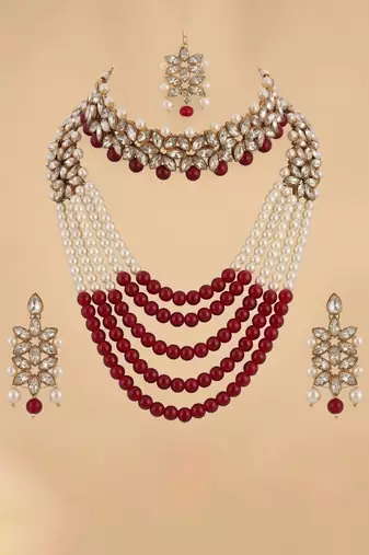 Heritage pearl bridal set