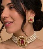 Ruby pearl regal set