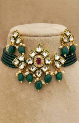Emerald chandelier bridal set 3