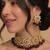 Red lotus bridal choker set