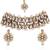 Gold pearl bridal maang tikka set