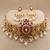 Emerald pearl bridal choker set