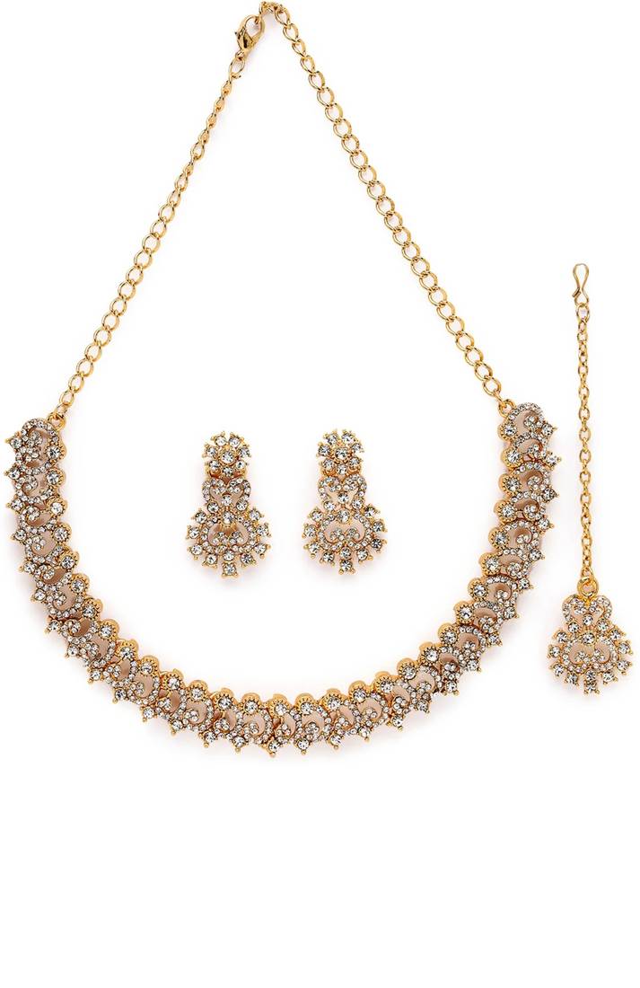 Minimal radiance necklace set