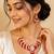 Indian bollywood gold plated kundan choker bridal necklace earrings jewelry set