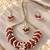 Indian bollywood gold plated kundan choker bridal necklace earrings jewelry set