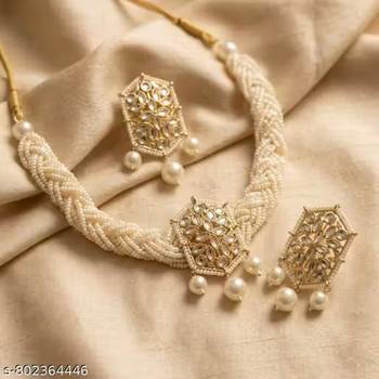 Indian bollywood gold plated kundan choker bridal necklace earrings jewelry set 2