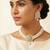 Indian bollywood gold plated kundan choker bridal necklace earrings jewelry set