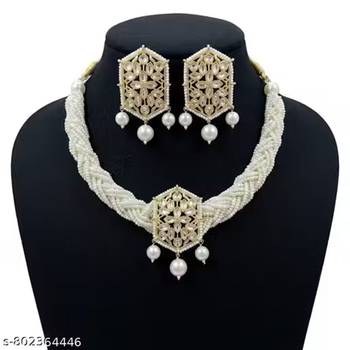 Indian bollywood gold plated kundan choker bridal necklace earrings jewelry set 4