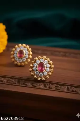 Indian bollywood gold plated kundan choker bridal necklace earrings jewelry set