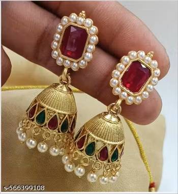 Indian bollywood gold plated kundan choker bridal necklace earrings jewelry set 2
