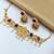 Indian bollywood gold plated kundan choker bridal necklace earrings jewelry set
