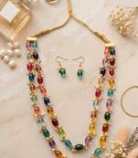Indian bollywood gold plated kundan choker bridal necklace earrings jewelry set