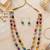 Indian bollywood gold plated kundan choker bridal necklace earrings jewelry set