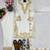 White faux georgette embroidered kurta set