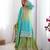 Multicolor silk blend sequins palazzo set