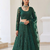 Green Butterfly Net fabric with Embroidered, Resham, Sequence, Thread work Lehengas For Your Wedding Look