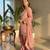Women's pink chinon embroidered kurta set with dupatta and palazzo- ethnic party wear