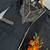 Women's black rayon straight embroidered kurta set with dupatta and pant