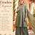 Women's sage green fandy silk embroidered kurta set with palazzo and dupatta
