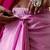 pre stitched Pink georgette woven saree with zari work