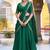 Green Pink Thread Work Silk Mehendi Wear Lehenga Choli