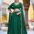 Green Pink Thread Work Silk Mehendi Wear Lehenga Choli